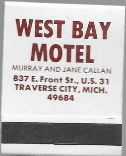 West Bay Motel - Matchbook (newer photo)